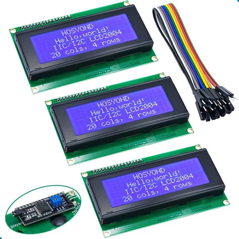 Amazon Hosyond 3pcs I2C IIC 1602 LCD Display Module 16x02 LCD