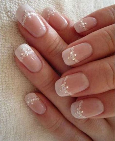 Ideas de Manicura Francesa para Novias manicure en 2019 Uñas para