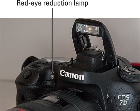 How to Use Red Eye Reduction on the Canon EOS 7D Mark II - dummies