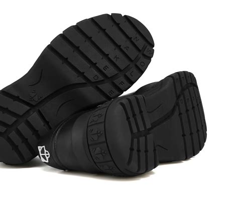Giày Naked Wolfe Sporty Black Leather Authentic Shoes