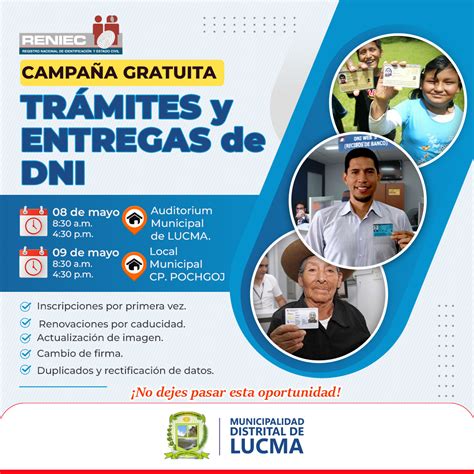 Campaña gratuita de trámites y entregas de DNI Campañas