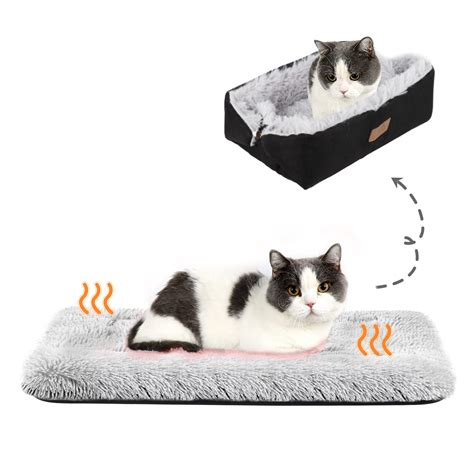 HDLKRR Cat Bed Small Dog Bed, Self Warming Cat Beds Self Heating Cat ...