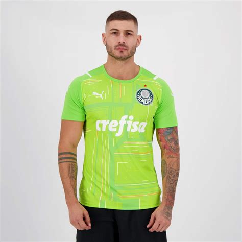 Camisa Puma Palmeiras Goleiro II 2021 21 Weverton FutFanatics