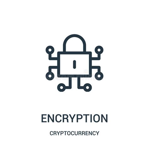 Encryption Linear Icon Modern Outline Encryption Logo Concept O Stock