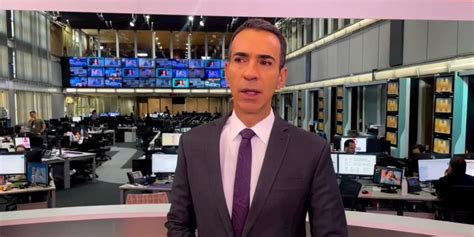 César Tralli surge na Globo e entrega desfecho de jornal 10 anos