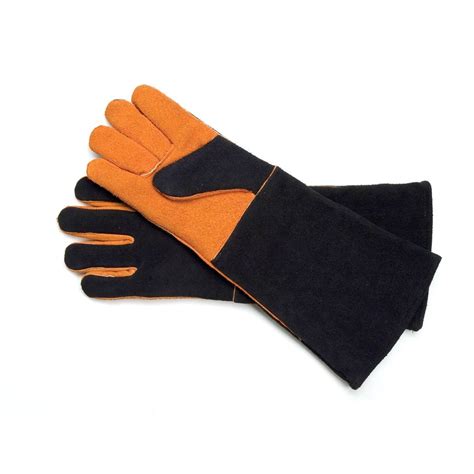 Gants Anti Chaleur Steven Raichlen En Cuir De Daim Barbecue France