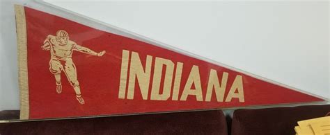 S Iu Football Pennant Basketball Memorabilia Indiana Indiana