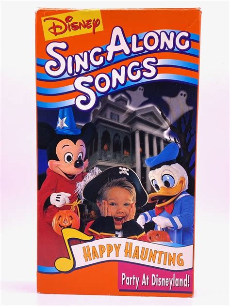 Mavin Disney Sing Along Songs Happy Haunting Party At Disneyland Vhs