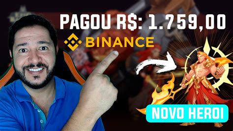 SAQUEI R 1759 EBC NA BINANCE JOGO NFT PAGA DESDE FEVEREIRO GUIA