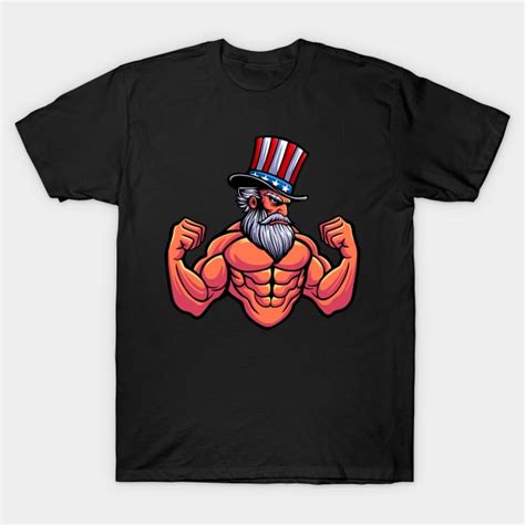 Muscular Uncle Sam Uncle Sam T Shirt Teepublic