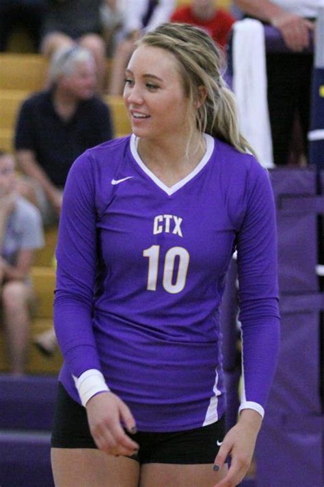 Ctx Volleyball Purple Nike Jersey With White Numbersletters