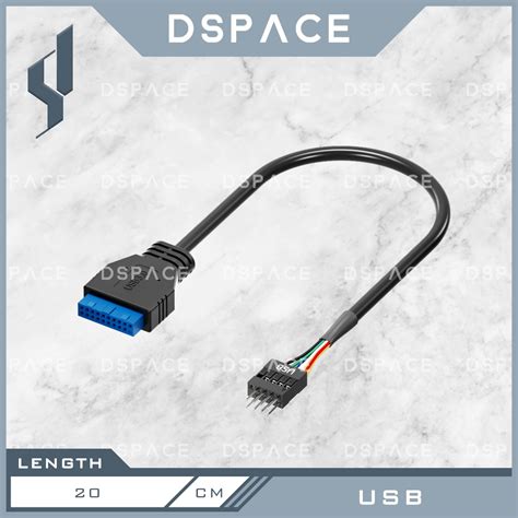 Dspace Usb Pin Female To Usb Pin Male Motherboard Adapter