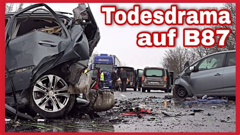 HORROR UNFALL MIT DREI TOTEN Autos Und LKW Krachen Auf B87 In Eilenburg