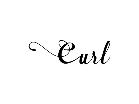 Curl Svg Typography Graphic By Expressyourself82 · Creative Fabrica