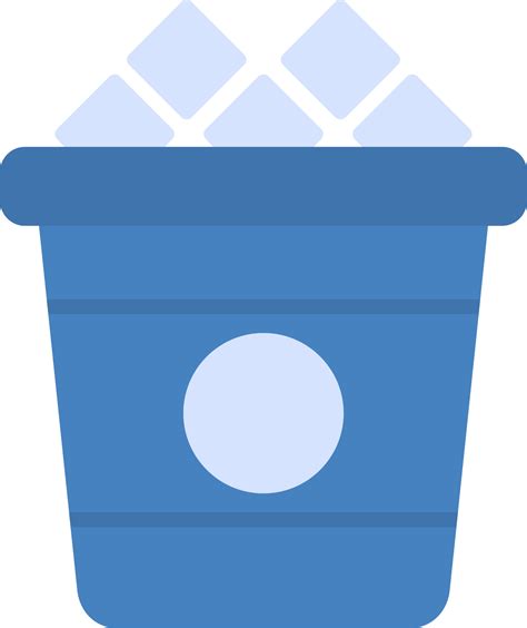 Ice Bucket Vector Icon 20876181 Vector Art At Vecteezy