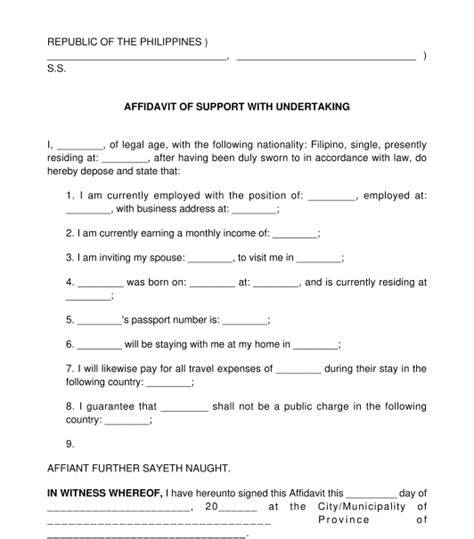 Deed Of Undertaking Sample Almuhja