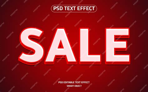 Premium PSD | Sale logo editable text effect