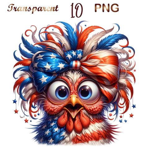 Funny Us Flag Chicken Patriotic Usa Chicken Th Of July Crazy