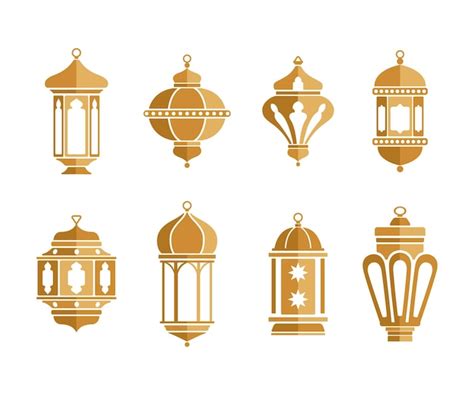 Premium Vector | Ramadan lantern collection Free Vector