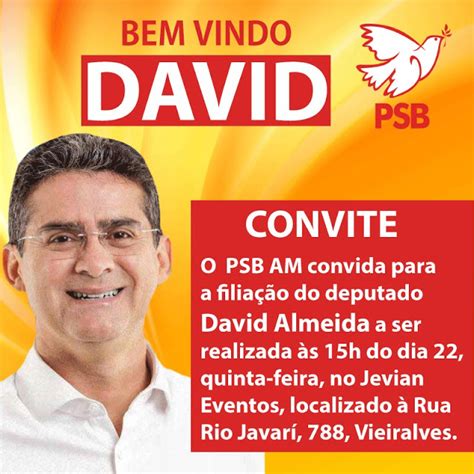 David Almeida confirmado como pré candidato a Governador do Amazonas