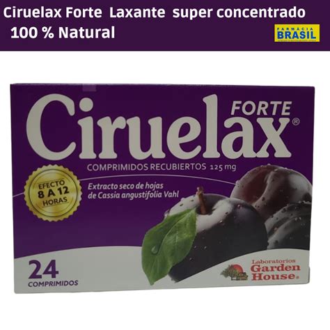 Qual O Laxante Mais Forte - Ciruelax Forte Laxante super concentrado 100 % Natural 24 comprimidos ...