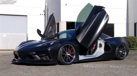 Montes Satin Black Chevrolet Corvette C Featuring Door Conversion Kit