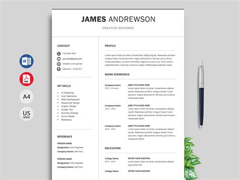 Accessible Resume Template