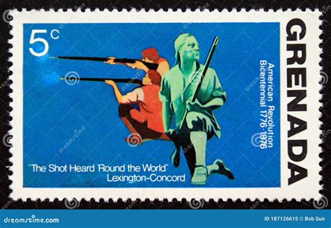 Unused Postage Stamp Grenada 1975 Rebel Troops Editorial Image Image