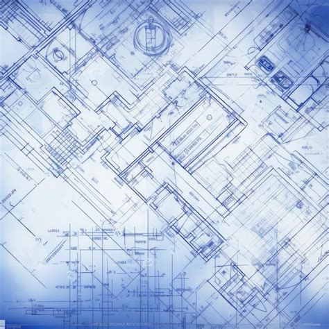 Premium Photo Blueprint Paper Texture