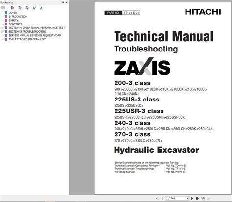 Hitachi Hydraulic Excavator Zx Lc Technical Manual Auto Repair