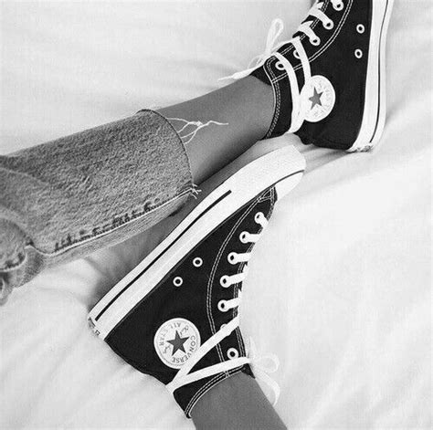 Pinterest Catmacfar All Star Shoes Aesthetic Shoes Converse Black Sneakers