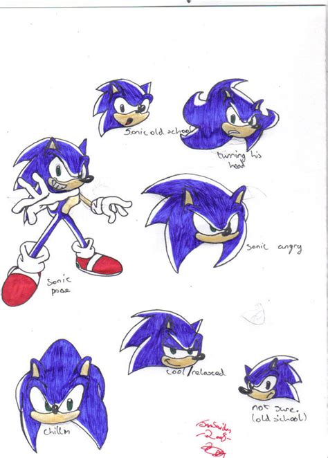 Sonic Emotions And Pose By Sonicfanjohn On Deviantart