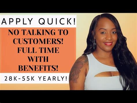 No Talking To Customers Full Time Work From Home Job Hiring From