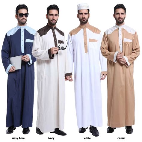 Th803 # 도매 Jubba 이슬람 의류 아랍 에미리트 사우디 아랍어 알 Haramain Daffah Thobe 이슬람 남성 ...