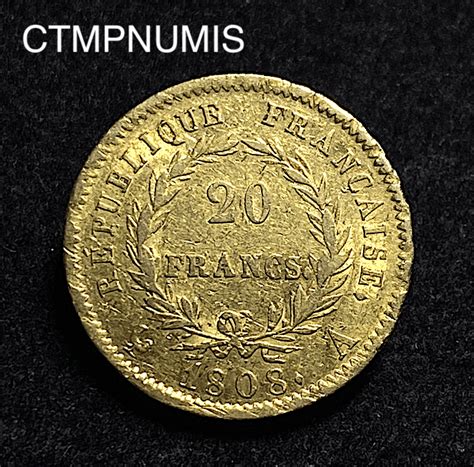 Monnaie Francs Or Napoleon Empereur A Paris Ctmp Numis