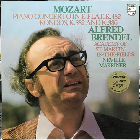 Mozart Alfred Brendel Academy Of St Martin In The Fields Neville