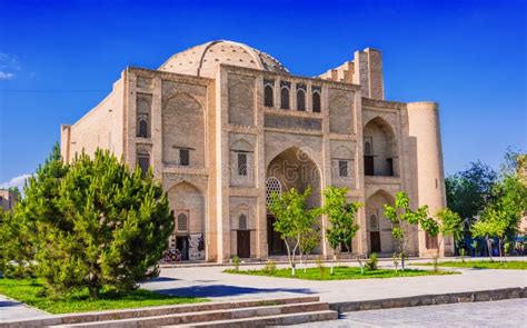 Chor Minor Ancient Mosque In Historic Centre Of Bukhara Editorial