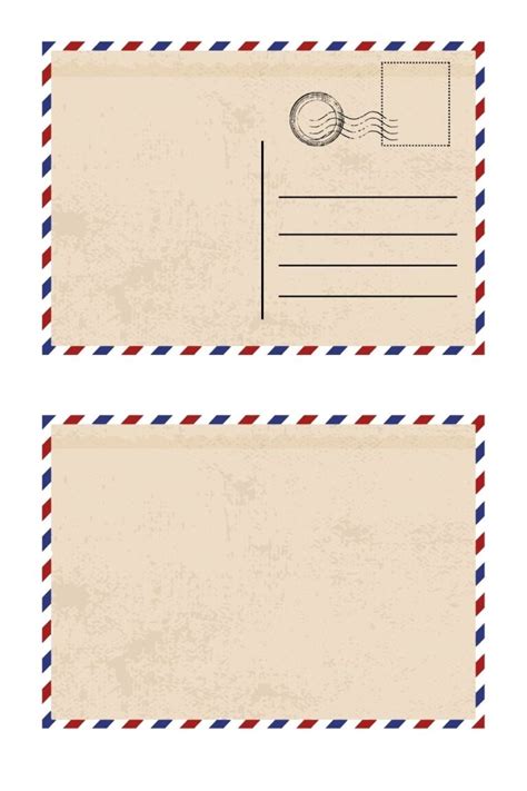 Free Printable Blank Postcard Templates [PDF Included] - Printables Hub