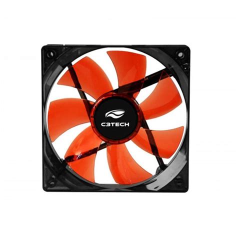 Cooler Fan C Tech Storm Mm Led Vermelho F L Rd Escorrega O