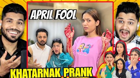 Fake Blood Prank By Fatima Faisal Youtube