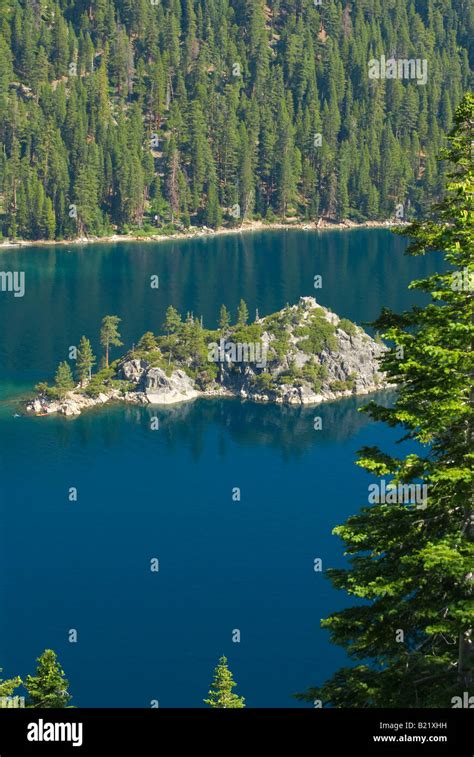 Fannette island Emerald bay Lake Tahoe California Nevada Stock Photo ...