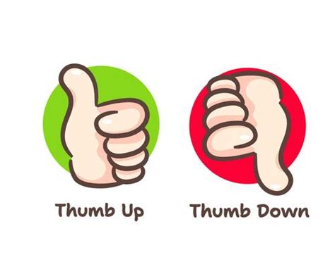 Thumbs Up Thumbs Down Vector Art, Icons, and Graphics for Free Download