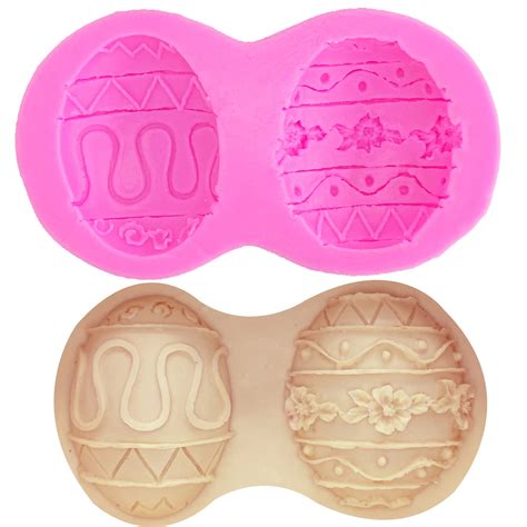 M0287 3d Silicone Mold Easter Egg Cake Decoration Tools Baking Tray Holiday Dessert Mousse