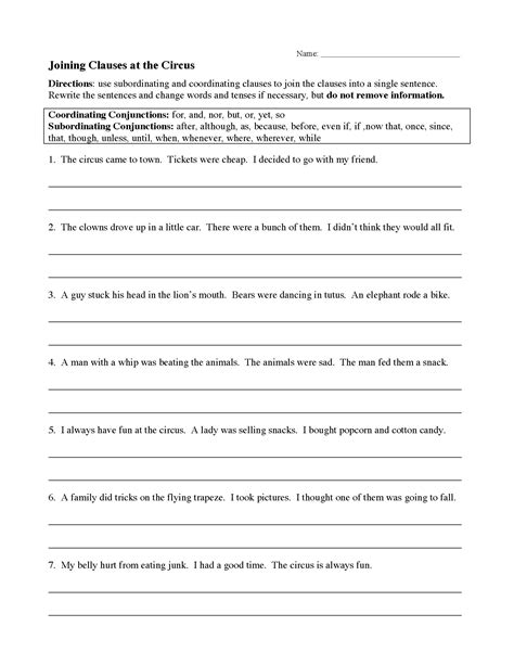 Sentence Structure Worksheets Language Arts Activities