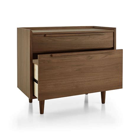 Tate Walnut Lateral File Cabinet Reviews Crate And Barrel Canada