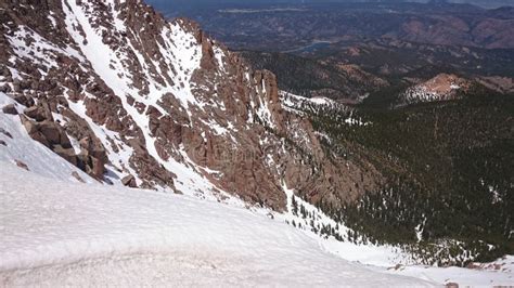 Colorado Pikes Peak Stock Photo Image Of Valley Terrain 55421108