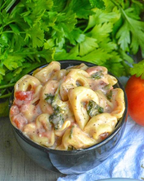 Creamy Tortellini With Spinach And Tomatoes 4 Sons R Us