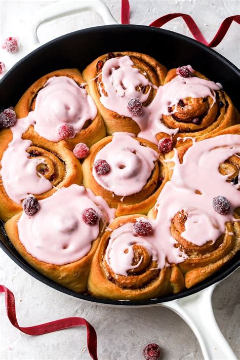 Cranberry Orange Cinnamon Rolls Baran Bakery