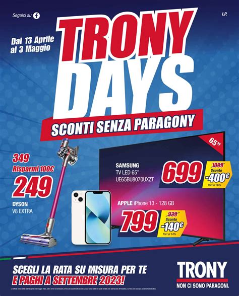 Trony Volantino Attuale 13 04 03 05 2023