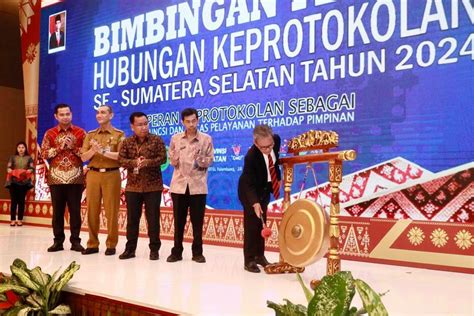 Pemprov Sumsel Gelar Bimtek Hubungan Keprotokolan Se Sumatera Selatan